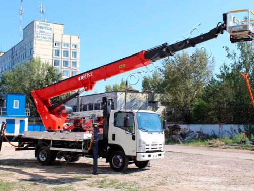 Автовышка на шасси Isuzu NPR75LL